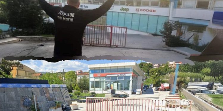 Zatvoren prolaz kod TTTS-a. Čovjek dozvolio svima prolazak preko njegovog, ali već se događa bezobrazluk