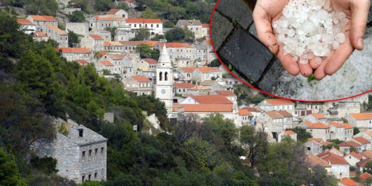 Zbog tuče u Smokvici na Korčuli, župan proglasio prirodnu nepogodu