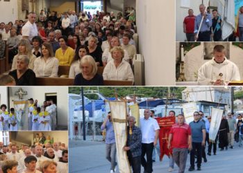 Župa u Mokošici proslavila svog nebeskog zaštitnika uz barjaktare, hodočasnike i misu (FOTO)