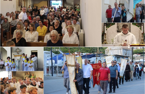 Župa u Mokošici proslavila svog nebeskog zaštitnika uz barjaktare, hodočasnike i misu (FOTO)