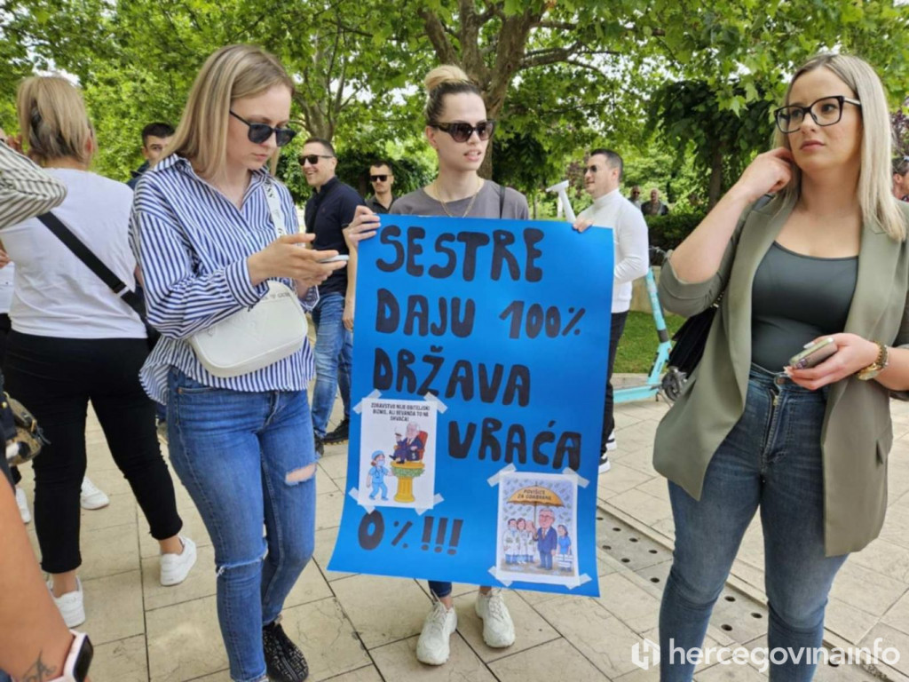 Generalni štrajk zdravstvenih djelatnika u HNŽ-u