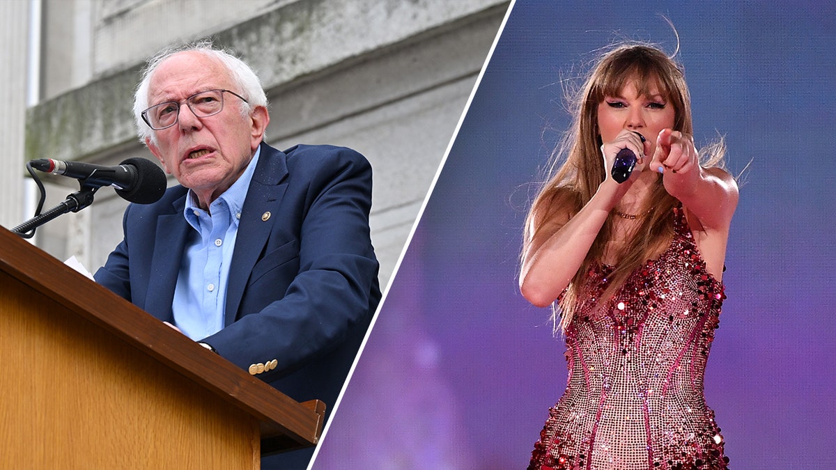 Taylor Swift, u redu; Bernie Sanders, lijevo
