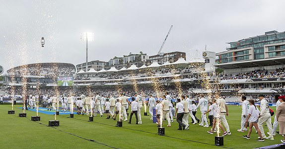 Mandatory Credit: Photo by Ray Lawrence/TGS Photo/Shutterstock (15352028z) The players head out for the national anthems before South Africa vs Australia, ICC World Test Championship Final Cricket at Lord's Cricket Ground on 11th June 2025 South Africa vs Australia, ICC World Test Championship Final, Cricket, Lord's Cricket Ground, St John's Wood, London, United Kingdom - 11 Jun 2025