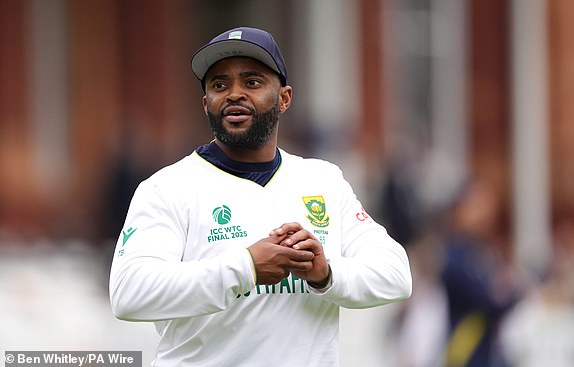 South Africa captain Temba Bavuma on day one of the ICC World Test Championship Final match at Lord's, London. Picture date: Wednesday June 11th, 2025. PA Photo. Photo credit should read: Ben Whitley/PA Wire.RESTRICTIONS: Use subject to restrictions. Editorial use only, no commercial use without prior consent from rights holder.