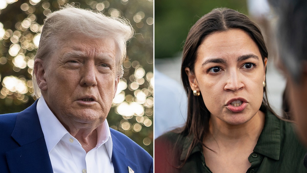 Trump i Ocasio-Cortez podijeljena slika