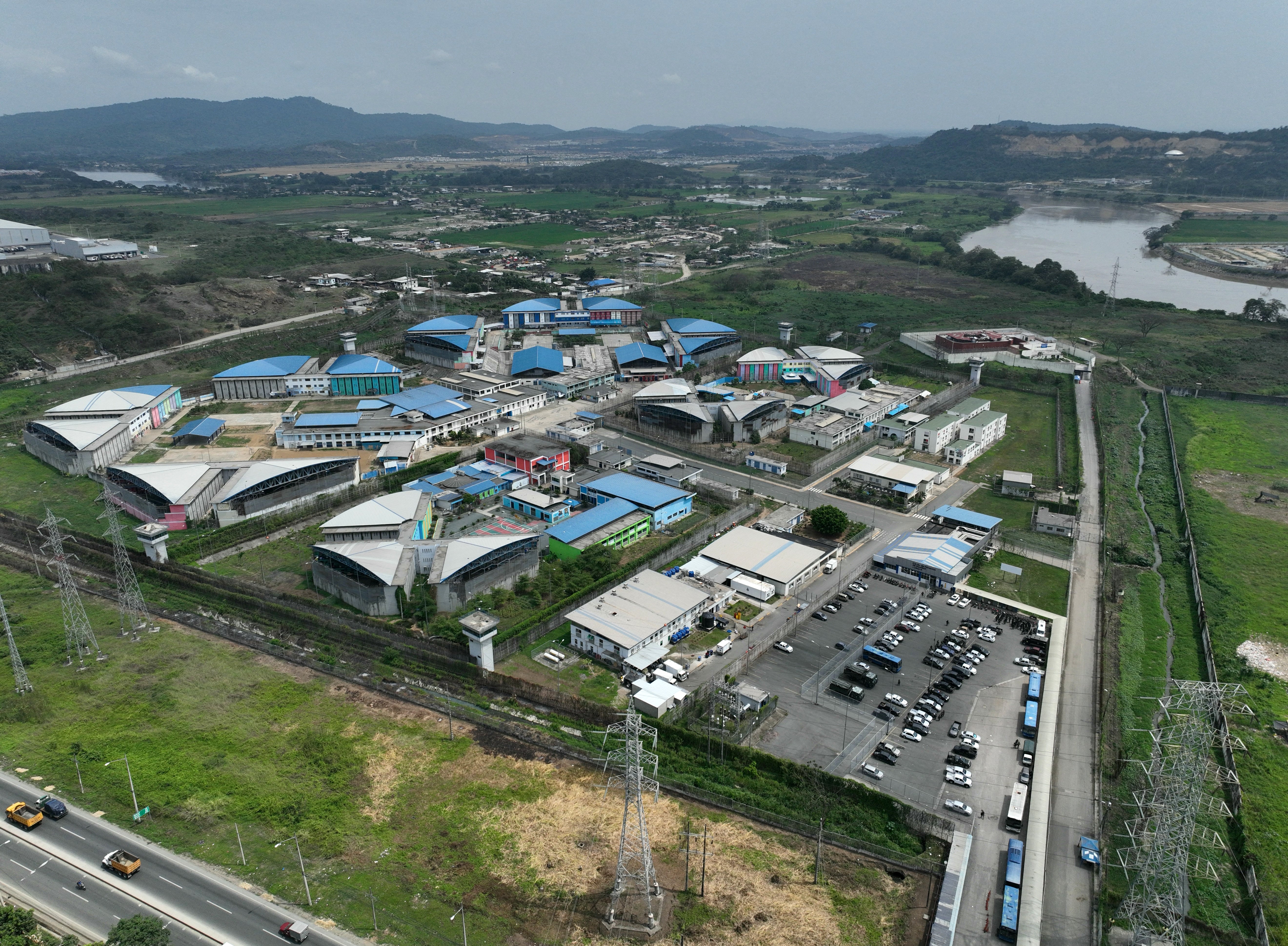 Zračni pogled na regionalni zatvor Guayaquil