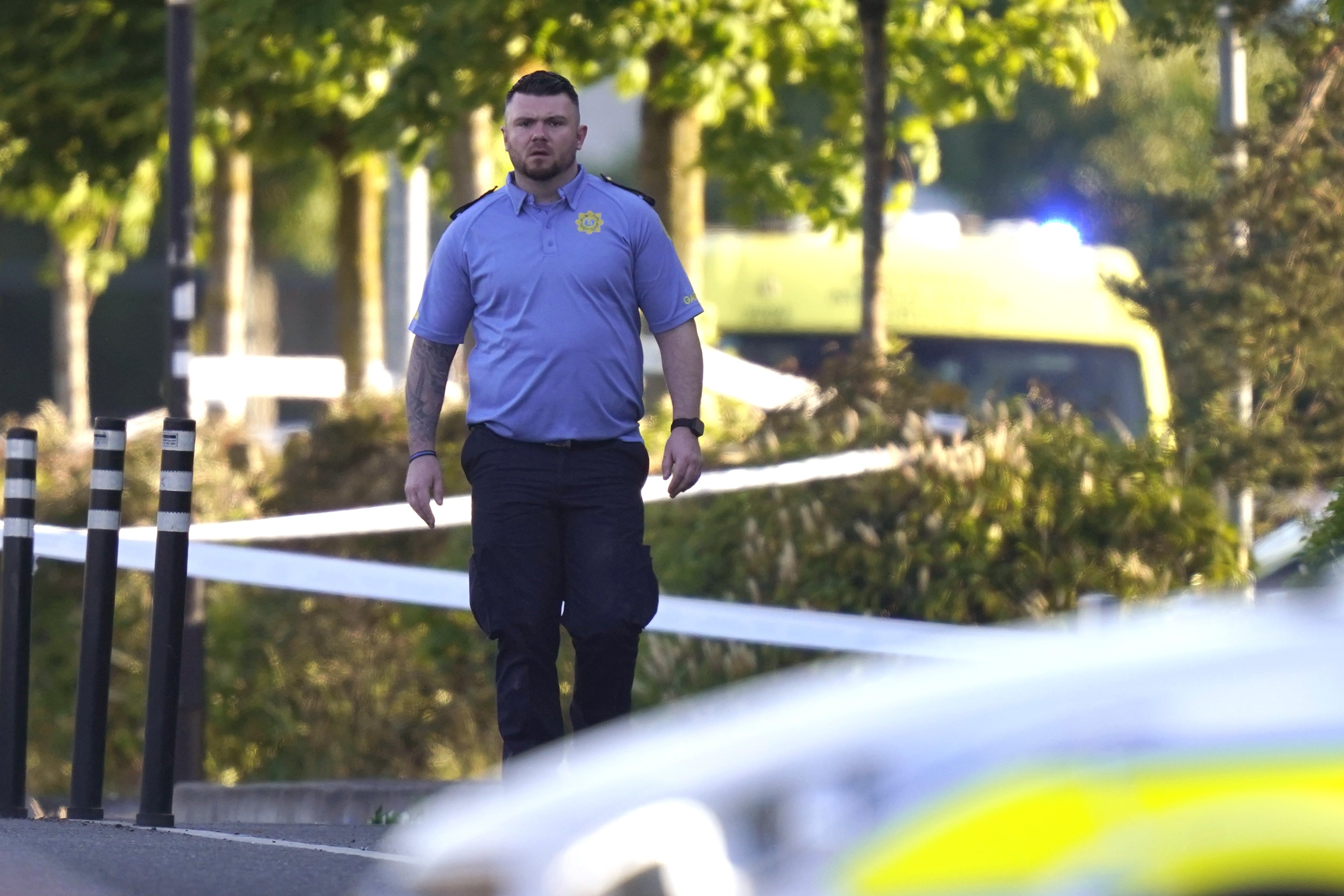 Službe za hitne slučajeve u blizini mjesta događaja u trgovačkom centru Fairgreen, Carlow