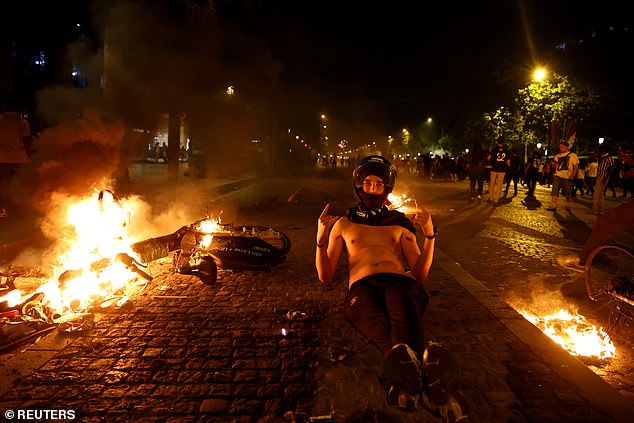 Navodni 'Svagery' izbila je preko grada prije, za vrijeme i nakon što je PSG pobijedio Inter Milan u finalu Lige prvaka u Münchenu