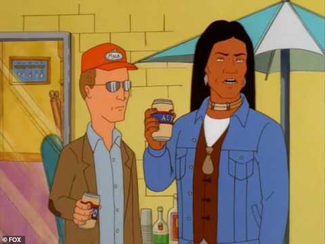 Ali Joss je najpoznatiji po glasanju glazbenika i iscjelitelja John Redcorn (desno), koji je upustio u 14-godišnju aferu s sidrom Nancy Hicks-Gribble (Ashley Gardner), na Fox animiranom sitcomu iz Seasons 2-13