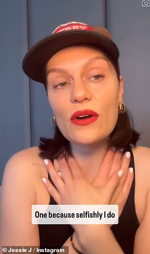 U isječku je Jessie rekla: 'Bok, malo sam se vraćala i nazad da li bih ga podijelila. Želim, ali vani ima puno mišljenja ...