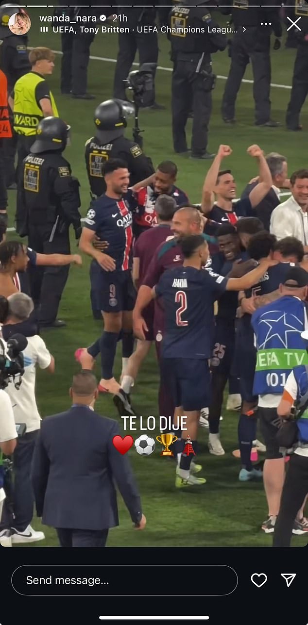 WAG je podijelio priču s proslava nakon posljednjeg zvižduka koji je činio da je Hakimi stavio u središte stvari