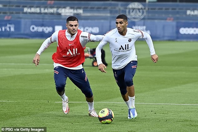 ICARDI I HAKIMI igrali su zajedno u pariškom klubu nakon bivšeg prelaska iz Inter Milana