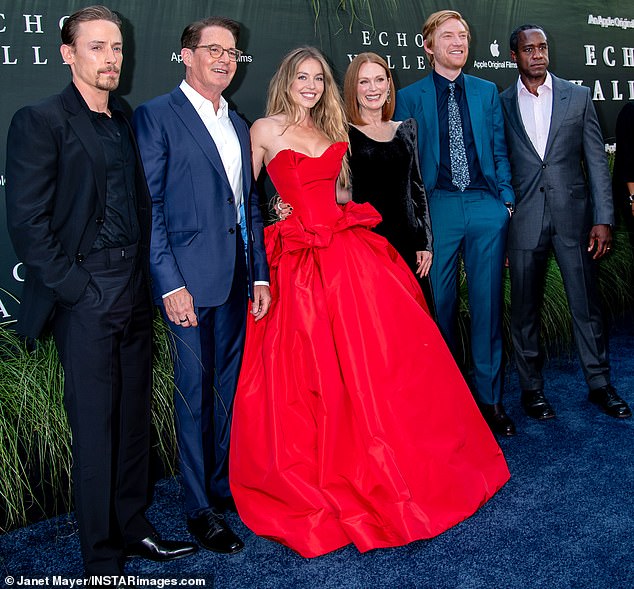 Kyle, Julianne i Sydney također su se zalagali za slike sa svojim crtićim karamama Edmund Donovan, Domhnall Gleeson i Albert Jones