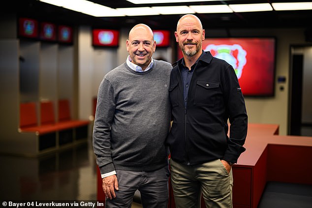 Erik Ten Hag (desno) je novi šef Bayera Leverkusena i navodno ga zanima Grealish