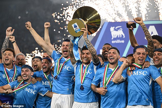 Mogao bi se suočiti s Manchester Cityjem u Ligi prvaka nakon što je Napoli osvojio naslov Serie A