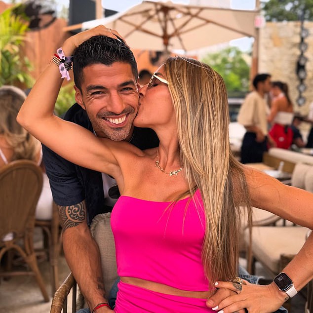 Luis Suarez's wife, Sofia Balbi accompanied him to the States after he followed Messi in January 2024