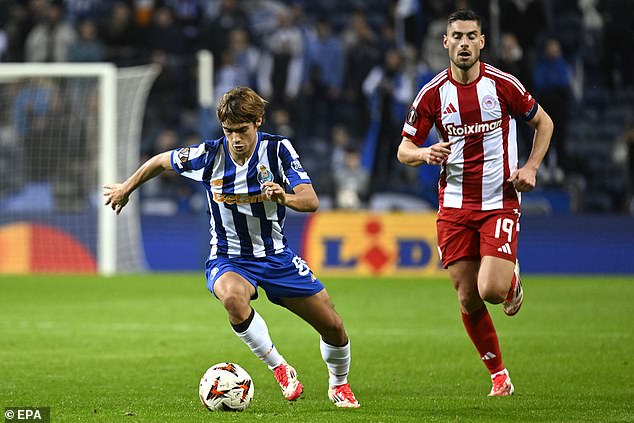 Rodrigo Mora is the second-youngest player to appear for Porto in European competition