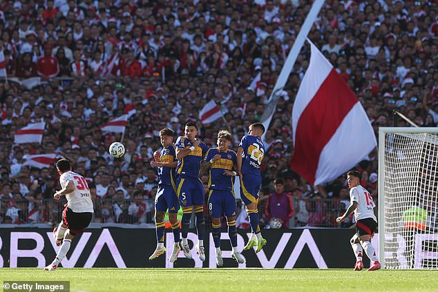 His rise to fame was capped by a sparkling free-kick to beat fierce rivals Boca Juniors in April