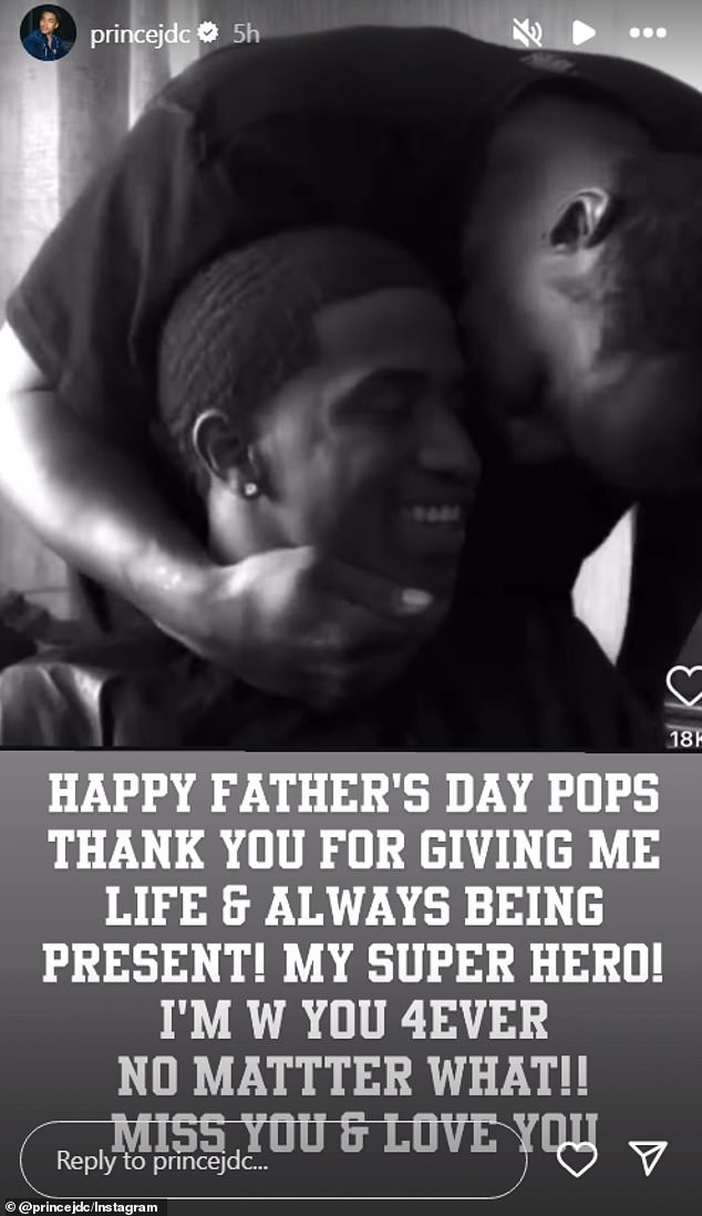 Justin je pozdravio oca jer je bio tamo zbog njega tijekom svog života