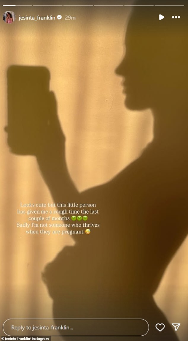 Nakon najave, Jesinta je priznala da su posljednjih nekoliko mjeseci oporezovali na njezine Instagram priče