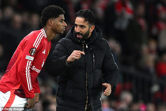 Ruben Amorim ranije je rekao da se Rashford 'mora promijeniti' kako bi povratio svoje mjesto na Old Traffordu