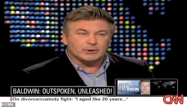 Baldwin je rekao da je sindrom roditeljske otuđenosti potaknuo na poziv u nastupu u travnju 2007. na emisiji pokojnog Larryja Kinga