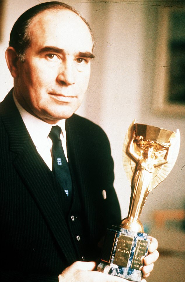 Sir Alf Ramsey was honoured for leading England's men's team to their own major trophy in 1966