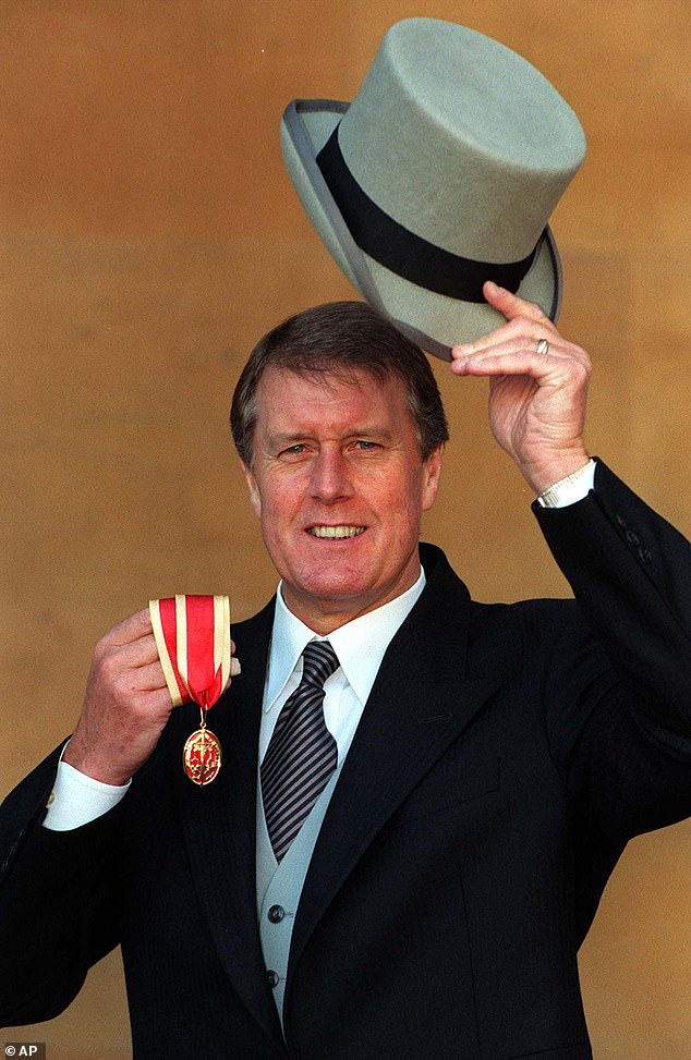 Ahead of England's World Cup campaign in France, the nation's hat-trick hero Sir Geoff Hurst was honoured with a knighthood