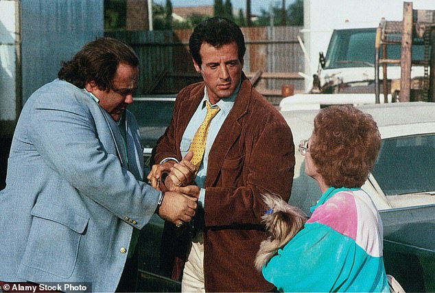 Sartain, Sylvester Stallone, Estelle Getty u 1992. godini zaustavljanja! Ili će moja mama pucati