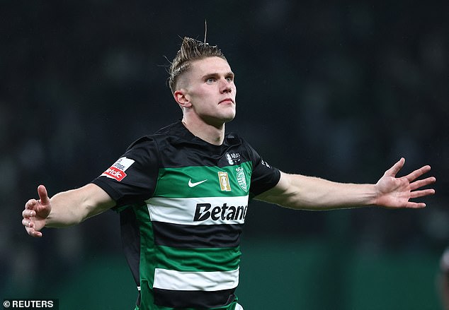 Sportski lisabonski plodni švedski napadač Viktor Gyokeres također promatraju oružje