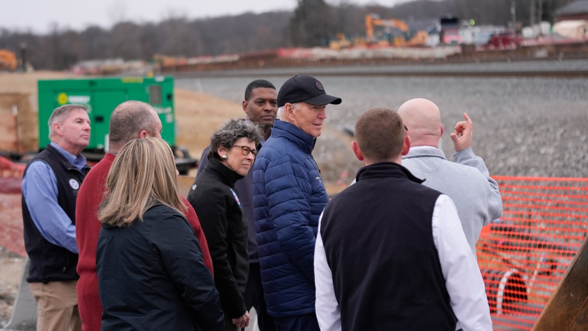 Biden u Istočnoj Palestini, Ohio, listopad 2024