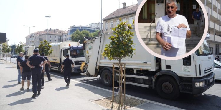 Bulj stigao sa četiri kamiona smeća pred zgradu SDŽ: “Samo će grad Sinj moći odlagati na Mojanku i to na moju odgovornost jer ovo je viša sila”