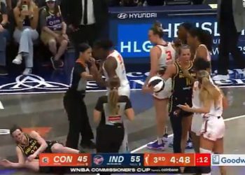 Caitlin Clark zabila se na kat u šokantnom sukobu na sudu nakon što je Fever Star eksplodirala na suparniku