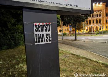 Centar Mostara oblijepljen plakatima potrage za osobom