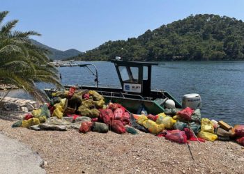 Čišćenje podmorja u NP Mljet