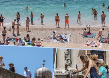 Dobro je upeklo! Turisti traže osvježenje na fontanama i plažama, ali ljetna žega ima svoje čari (FOTO)