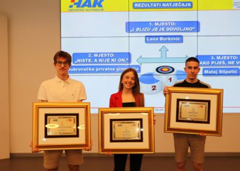 Dubrovačka privatna gimnazija osvojila drugo mjesto na državnom natječaju HAK-a!