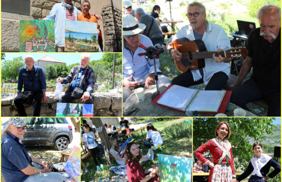 Duh zajedništva i stvaranja u Trnovici i dalje živi, slikanje okupilo umjetnike i prijatelje (FOTO)
