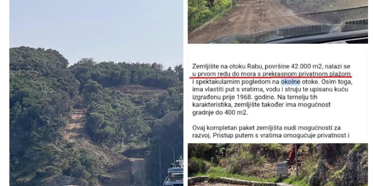 GRAĐEVINSKI HOROR: “Unatoč službenoj zabrani radova i dalje uništavaju pomorsko dobro na Rabu i prodaju