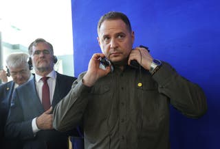 Andriy Yermak, šef ureda predsjednika Ukrajine, u kancelariji u Berlinu