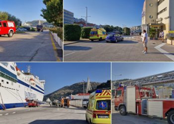 Gruž pod opsadom vježbe: Ulogu odigrao i brod Dalmacija, na terenu sve žurne službe (FOTO)