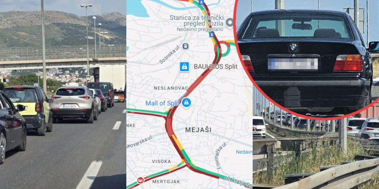 Gužva je jača od BMW-a: Prokuhao usred splitskog kaosa!