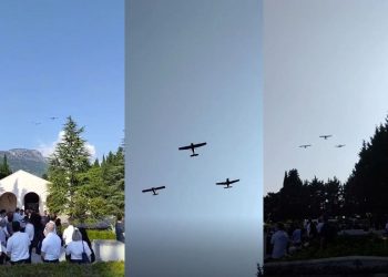 ISPRATILI GA U TIŠINI, A NEBO ‘ZAORILO’ Posljednji ispraćaj Lukše Novaka obilježen dirljivim preletom zrakoplova