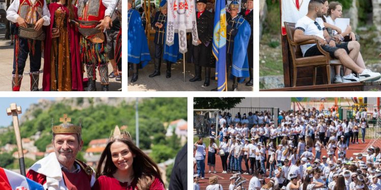 Impresivni prizori iz Knina: Kralj, kraljica i više od tisuću djece s krunama oživjeli slavna vremena hrvatske povijesti