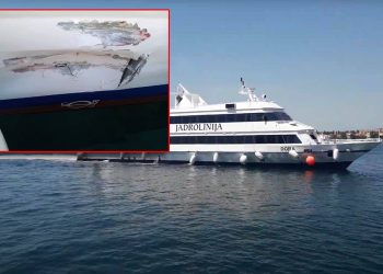 Jadrolinijin brod Dora u šipanskoj luci Suđurađ doživio havariju!