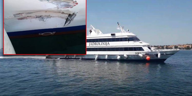 Jadrolinijin brod Dora u šipanskoj luci Suđurađ doživio havariju!