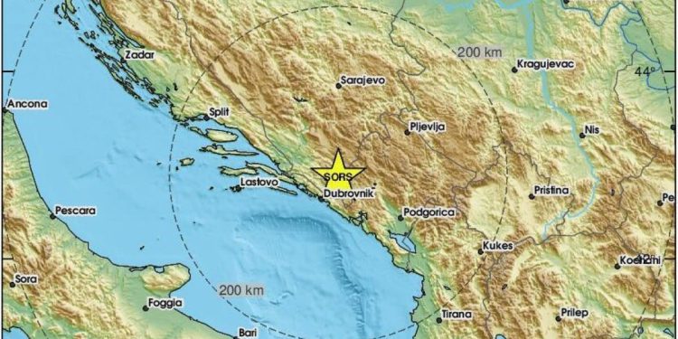 Jeste li osjetili potres? Dubrovčani javljaju da je dobro zatreslo!