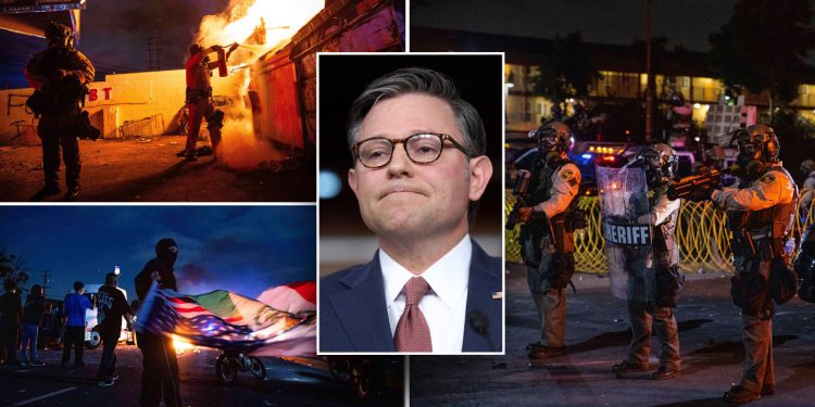 Johnson podržava Hegseth upozorenje na moguće morsko raspoređivanje na nerede protiv leda