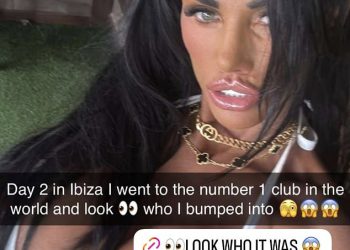Katie Price (47) stavlja na rakiji prikaz u sićušnom crvenom bikiniju dok se zabavlja u ‘Broj 1 klub u svijetu’ na Ibizi