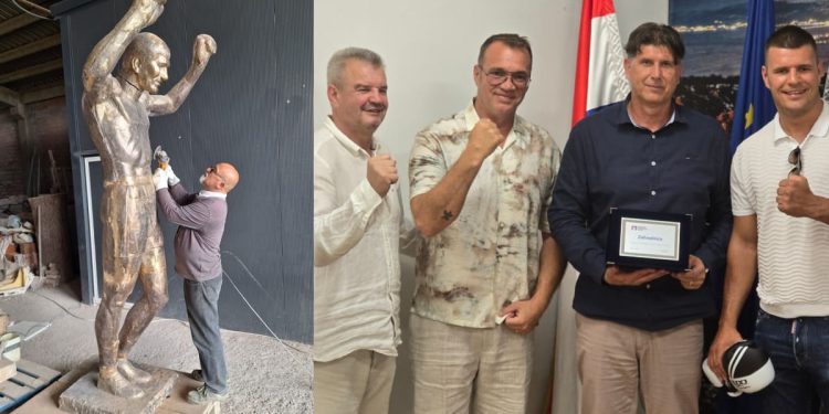 Legenda dobiva svoje mjesto: Spomenik Mati Parlovu završen, gradonačelnik i izaslanstvo dali zeleno svjetlo